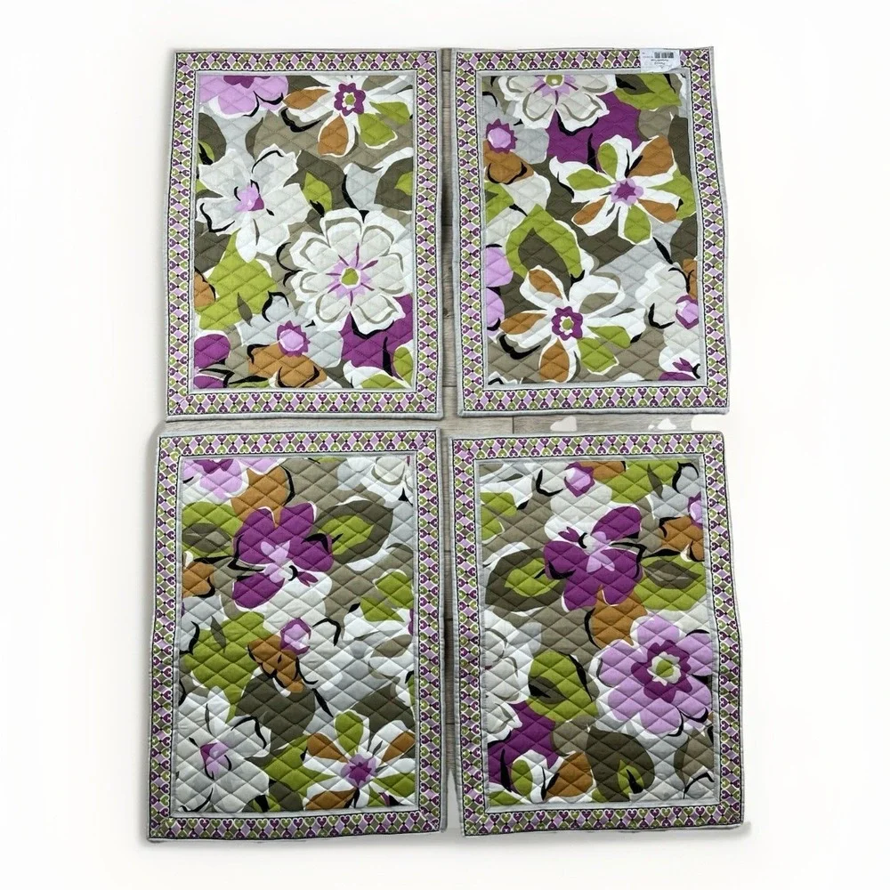 Vera Bradley 4 Quilted Place Mats Portobello Road Print - NEW‎